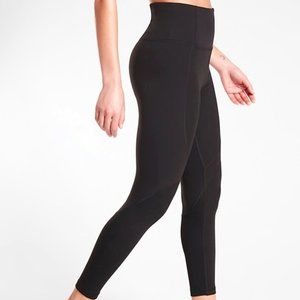 Athleta Small Rise Up Rib Powervita 7/8 Tights
